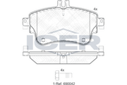 Brake Pad Set, disc brake  MERCEDES-BENZ