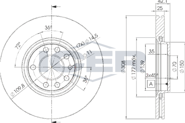 Brake Discs, origin China