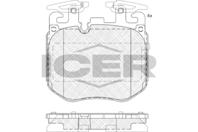 Brake Pad Set ICER