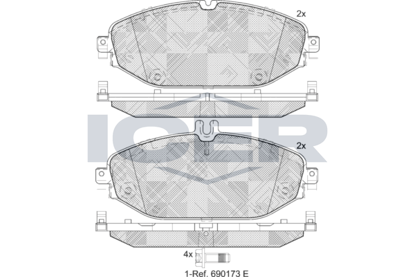 Brake Pad Set ICER
