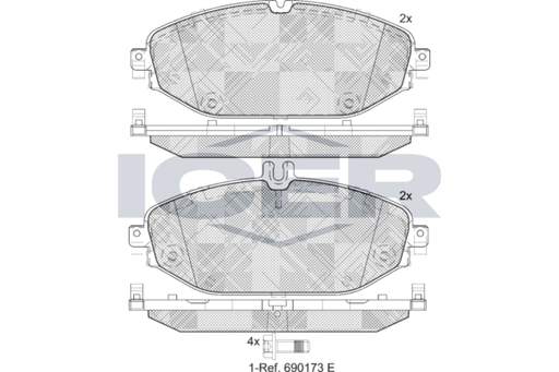 Brake Pad Set ICER