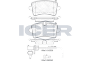 Brake Pad Set Front Icer Ford Focus