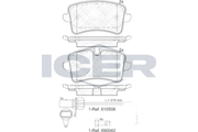 Brake Pad Set Front Icer Ford Focus