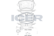 Brake Pad Set Front Icer Ford Focus