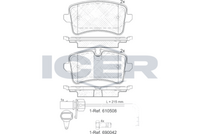 Brake Pad Set Front Icer Ford Focus