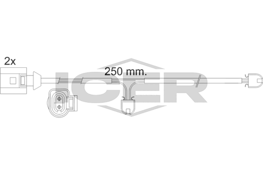 Warning Contact, brake pad wear (Braking System)