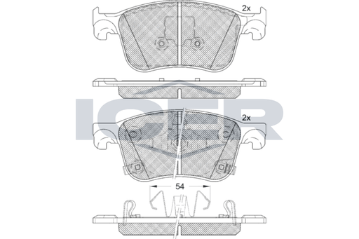 Brake Pad Set, disc brake (Braking System)