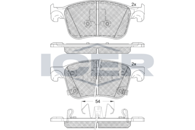 Brake Pad Set, disc brake (Braking System)