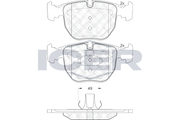 Front - Brake Pad - Icer - Bmw (E39) 520