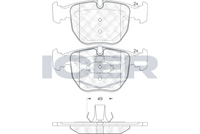 Front - Brake Pad - Icer - Bmw (E39) 520