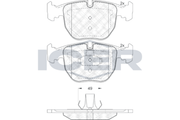 Front - Brake Pad - Icer - Bmw (E39) 520
