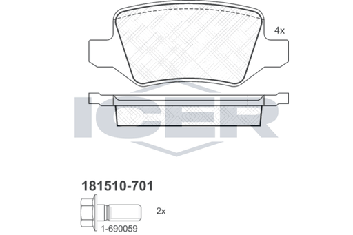 Rear Brake Pad Set