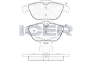 Rear - Brake Pad - Icer Mercedes-Benz C-