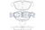 Rear - Brake Pad - Icer Mercedes-Benz C-