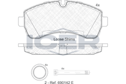 Brake pad, MERCEDES-BENZ SPRINTER