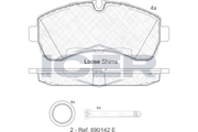 Brake pad, MERCEDES-BENZ SPRINTER