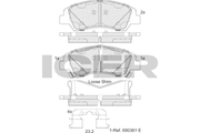 Front Brake Pad Icer Hyundai I10