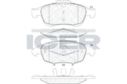 Brake Pad Set Front Icer Peugeot 5008