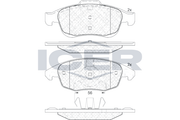Brake Pad Set Front Icer Peugeot 5008