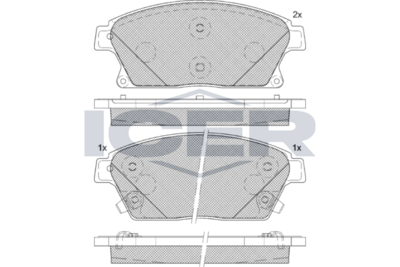 Front - Brake Pad - Icer Chevrolet Cruze