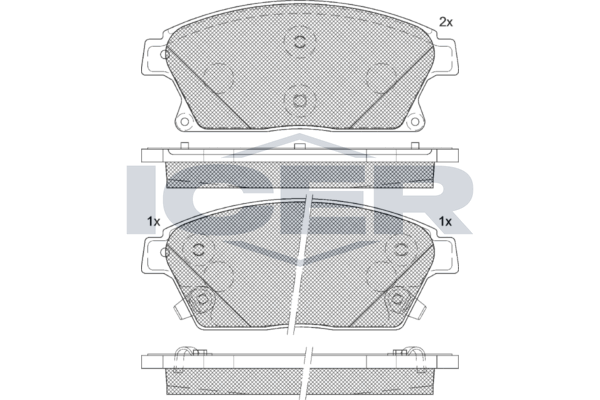 Front - Brake Pad - Icer Chevrolet Cruze