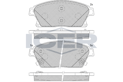 Front - Brake Pad - Icer Chevrolet Cruze