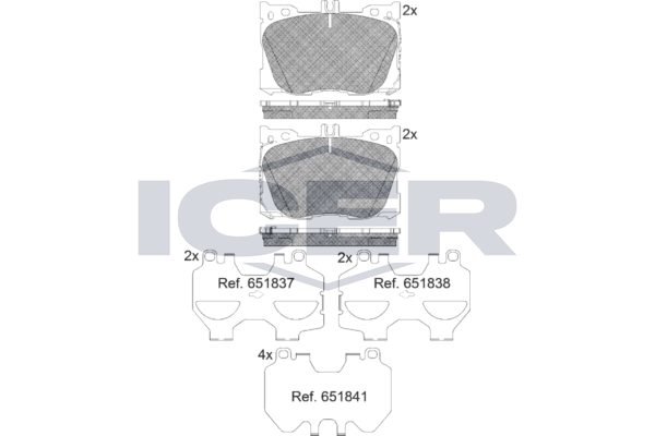 Brake Pad Set ICER