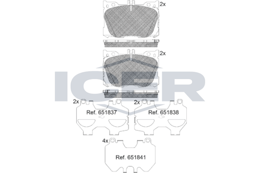 Brake Pad Set ICER