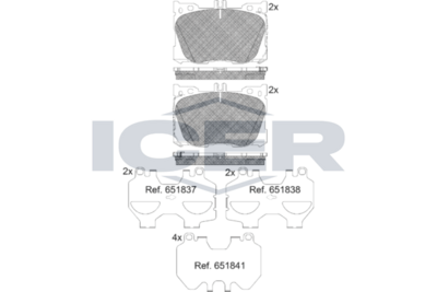 Brake Pad Set ICER
