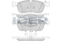 Brake Pad Set Fr Icer Land R Discovery