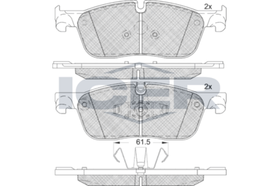 Brake Pad Set Fr Icer Land R Discovery