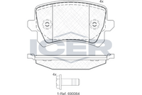 Brake Pad Rear Axle Vw Icer