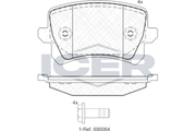 Brake Pad Rear Axle Vw Icer