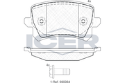 Brake Pad Rear Axle Vw Icer