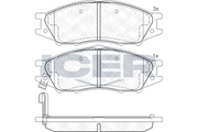 Front - Brake Pad - Icer - Nissan Sunny