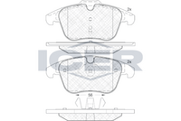 Brake Pad Set Front Icer Volvo S60