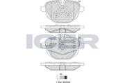 Rear Brake Pad Set Icer Bmw 520