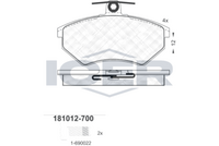 Brake Pad Front Axle Vw Icer