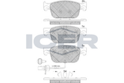 Brake Pad Front Icer Audi A4 - Cit C4