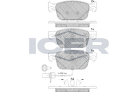 Brake Pad Front Icer Audi A4 - Cit C4
