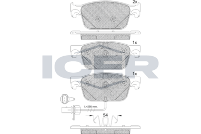 Brake Pad Set, disc brake (Braking System)