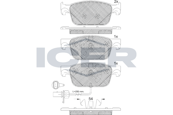 Brake Pad Set, disc brake (Braking System)