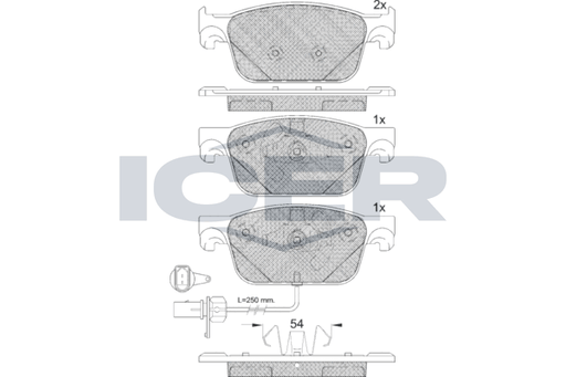 Brake Pad Set, disc brake (Braking System)