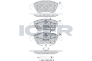 Front - Brake Pad - Icer Mercedes-Benz C