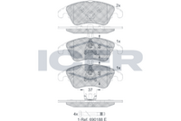 Front - Brake Pad - Icer Mercedes-Benz C