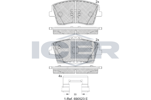 Brake Pad Set ICER