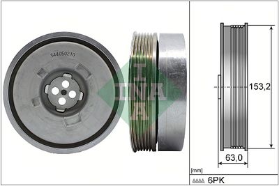 Belt Pulley, crankshaft MINI
