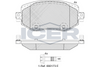 Brake Pad Set Front Icer Renault Megane