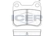 Rear - Brake Pad - Icer - Mercedes-Benz