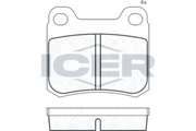 Rear - Brake Pad - Icer - Mercedes-Benz